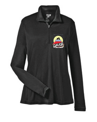 Grease Women's 1/4 Zip Long Sleeve Shirt