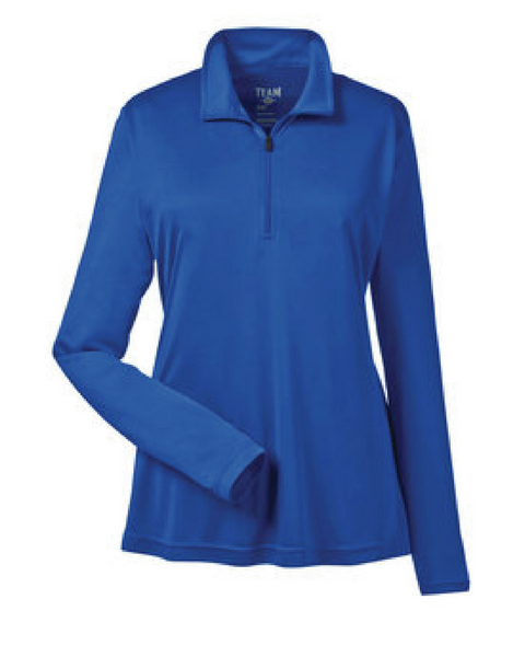 Ladies 1/4 Zip Long Sleeve Shirt