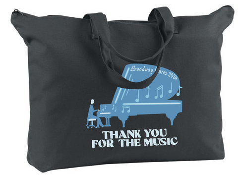 Broadway Cares Zipper Tote Bag