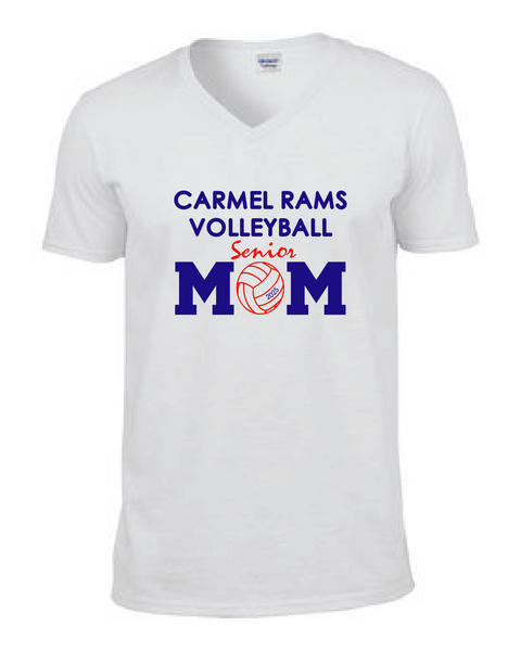Carmel Volleyball Senior Mom V Neck