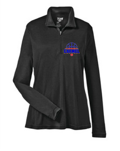 Girls Basketball 1/4 Women's Zip Long Sleeve Shirt