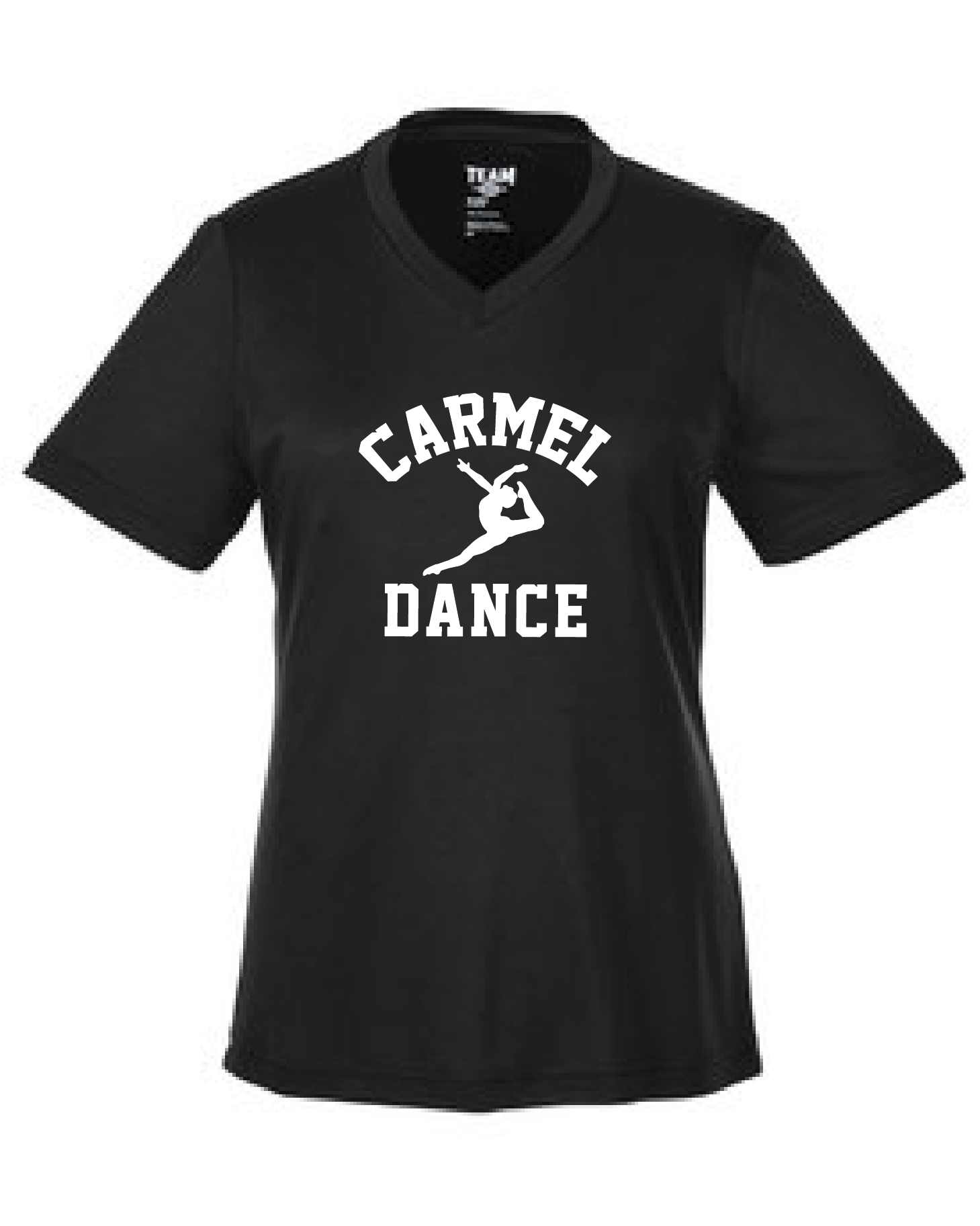 Carmel Dance Dri Fit V Neck Tee