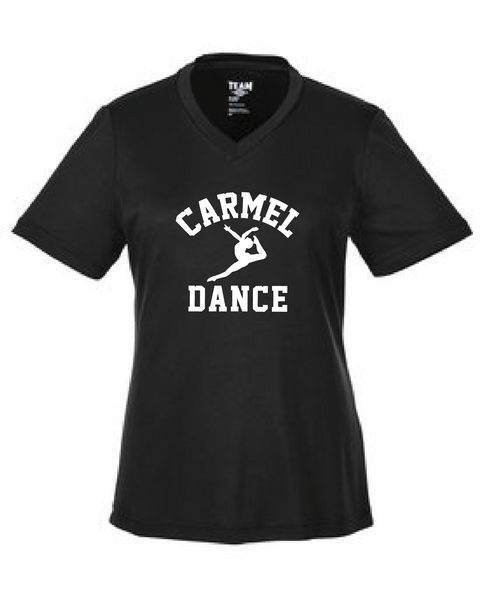 Carmel Dance Dri Fit V Neck Tee
