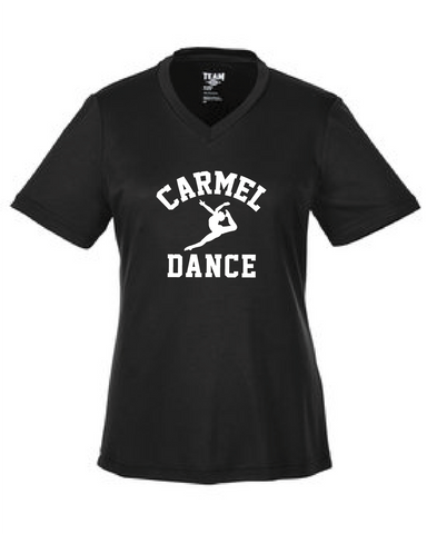 Carmel Dance Dri Fit V Neck Tee