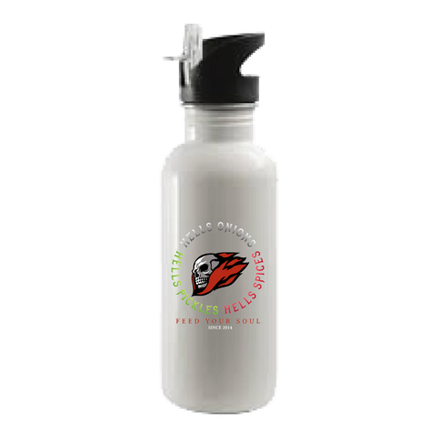 Hells Onions Aluminum Water Bottle w/ Straw