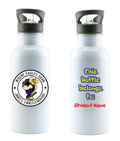 Evans Elementary Custom Water Bottle